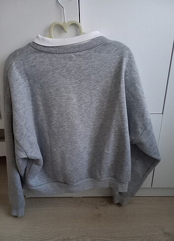 m Beden gri Renk Trendyol Gri Sweatshirt 