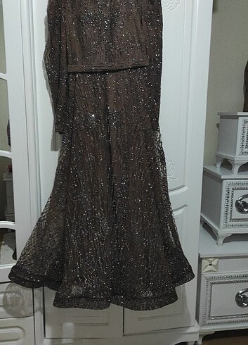 Tesettür #simli #abiye #elbise - Görsel 4