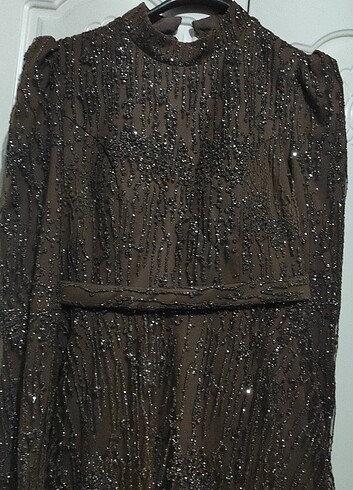 Tesettür #simli #abiye #elbise - Görsel 5