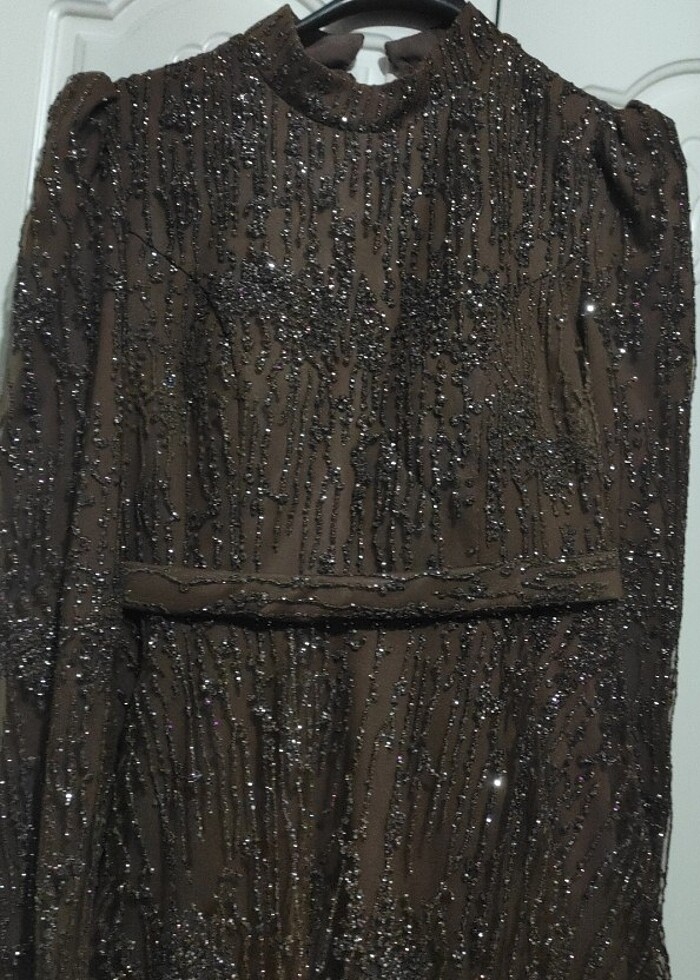 Tesettür #simli #abiye #elbise - Görsel 5