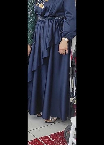 Tesettür #saten# abiye #elbise - Görsel 2