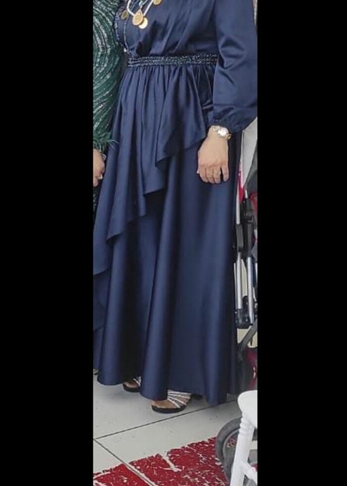 Tesettür #saten# abiye #elbise - Görsel 2