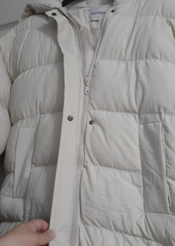 Kadın elyaf mont - Görsel 4