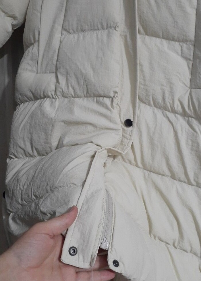 Kadın elyaf mont - Görsel 5