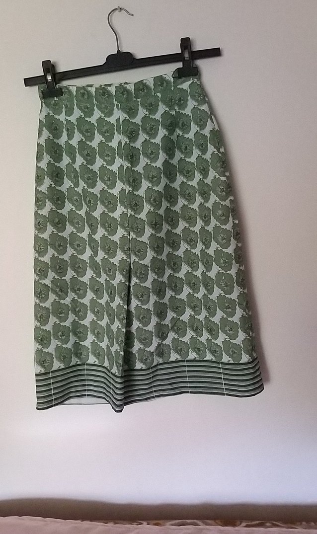 Yeşil desenli etek - Görsel 4
