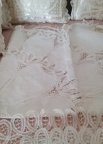 Yeni el işlemeli dantel angeles salon takımı - Görsel 5