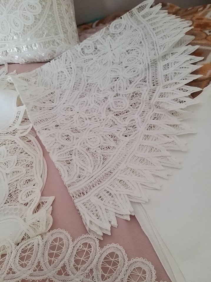 Yeni el işlemeli dantel angeles salon takımı - Görsel 4