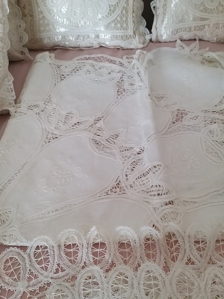 Yeni el işlemeli dantel angeles salon takımı - Görsel 5
