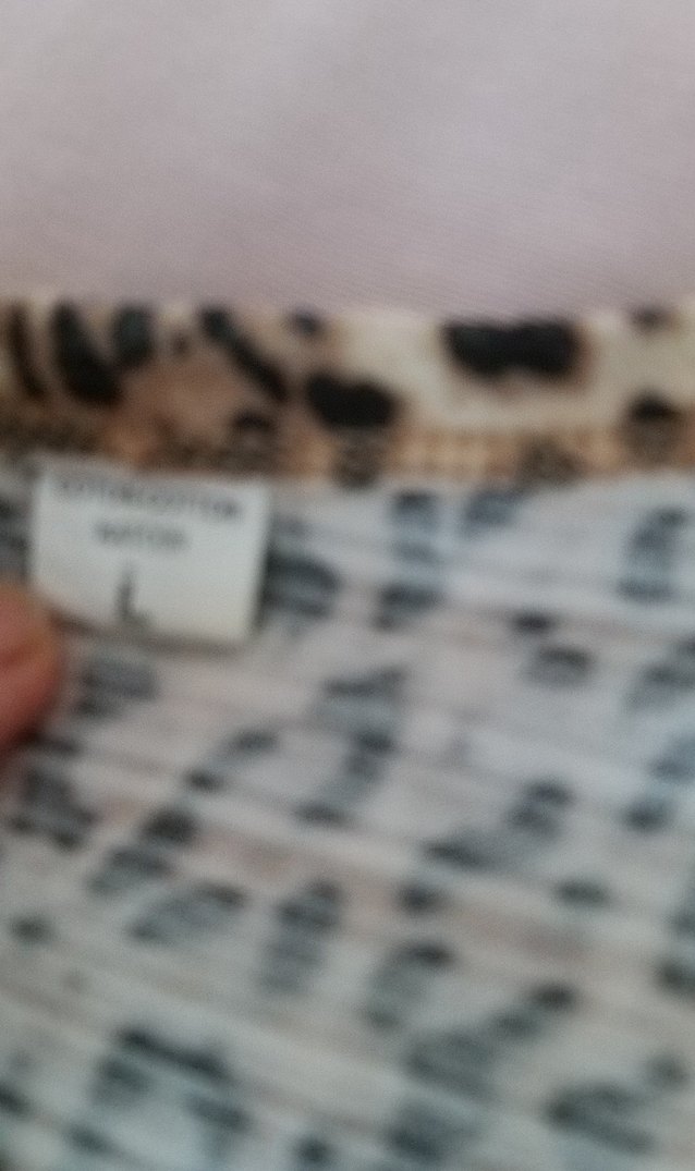 Kahverengi Leopar Desenli V Yaka Kolsuz Bluz L beden koton marka - Görsel 2