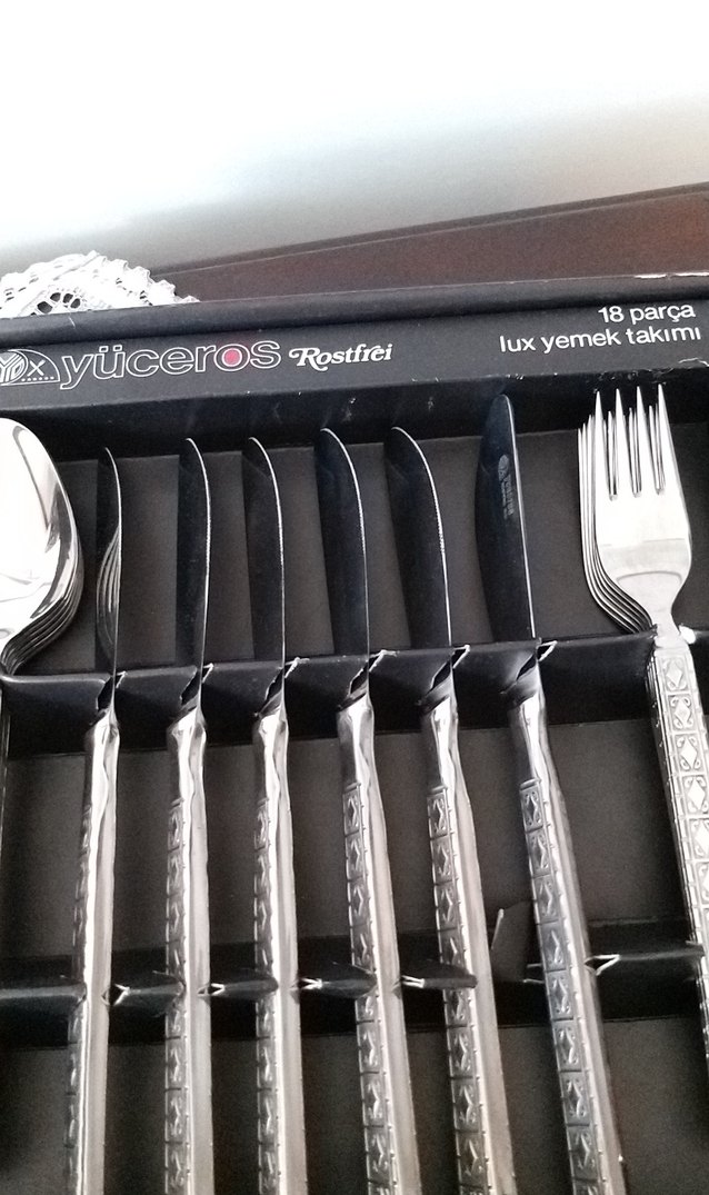 36 parça yemek ve tatlı Rostfrei lüx Çatal Kaşık Seti - Görsel 3