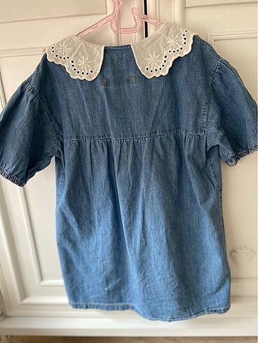 5 Yaş Beden mavi Renk Zara 4-5 yas kot elbise