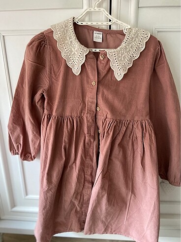 LC Waikiki Lcw ince kadife elbise 5-6 yas