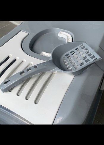 Gri Kapaklı Kedi Tuvalet Kabı - Görsel 6