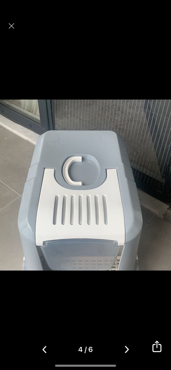 Gri Kapaklı Kedi Tuvalet Kabı - Görsel 4