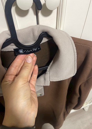 Diğer Düğmeli Kahverengi üst giyim kalın