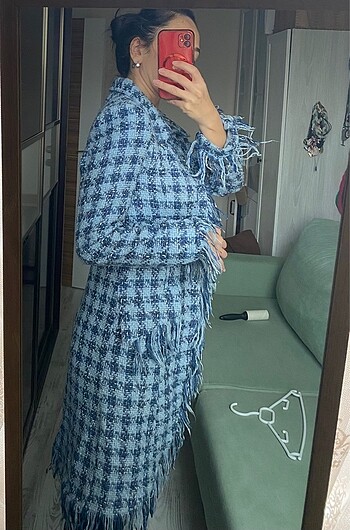 s Beden mavi Renk Tüvit trençkot
