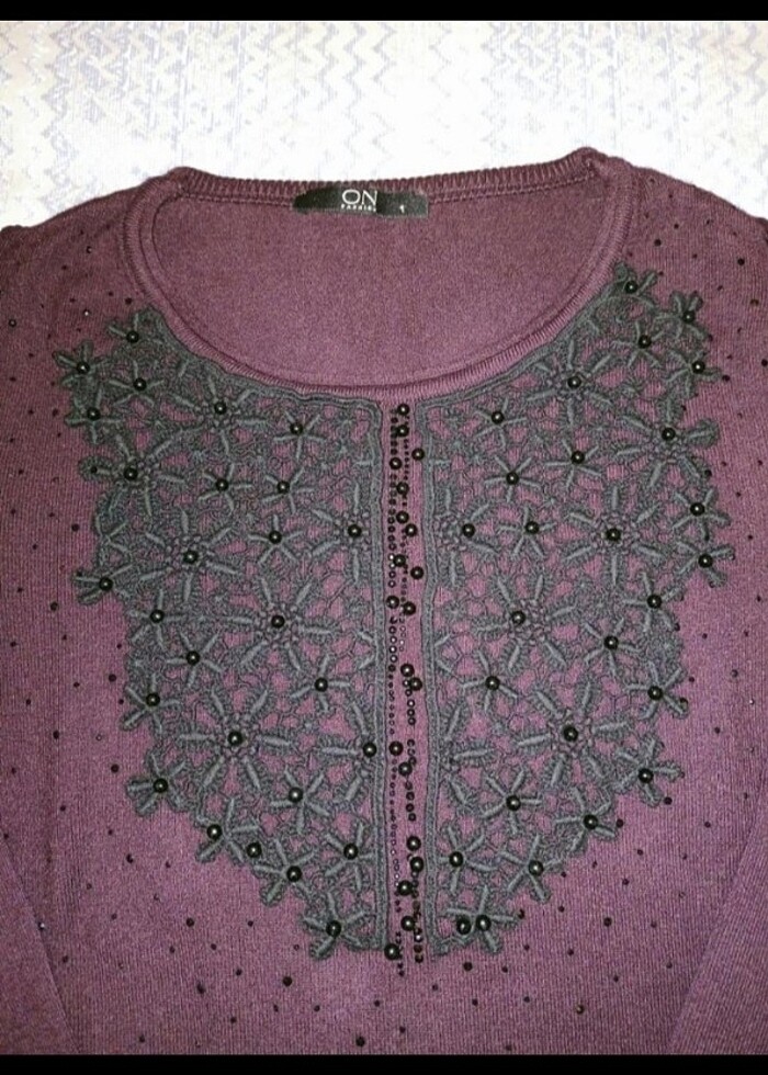 On Fashion Marka Mürdüm Kazak - Görsel 3