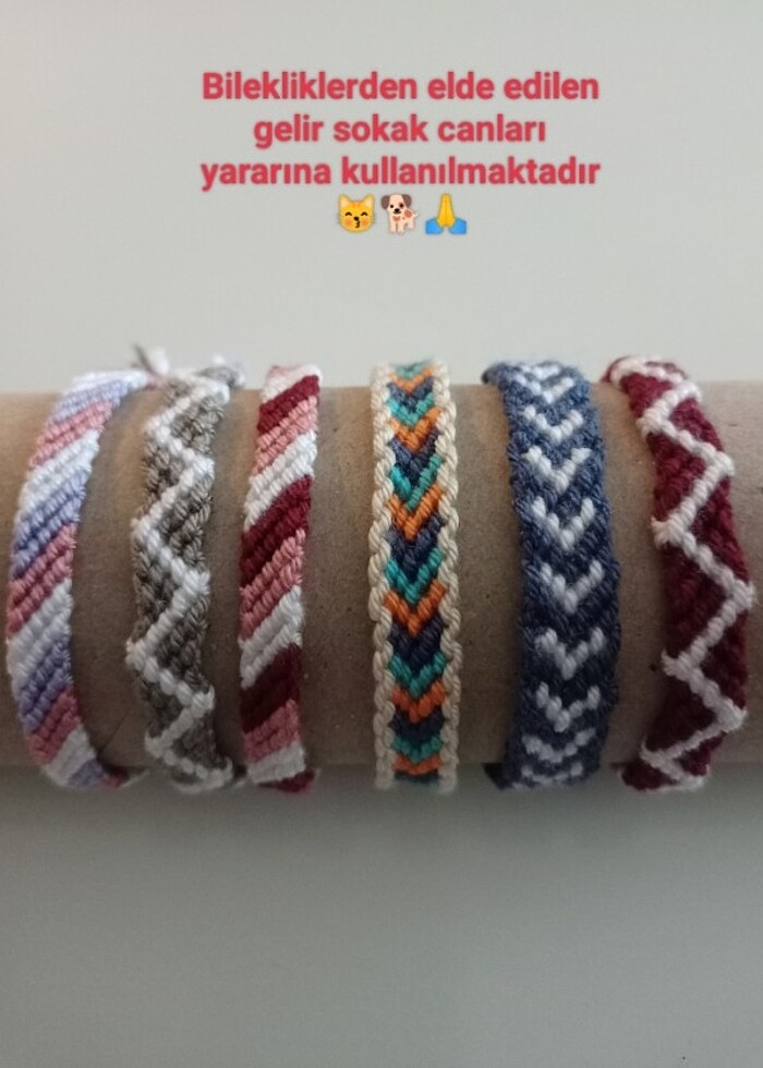 Çift Taraflı Örgü Bileklik - Görsel 5