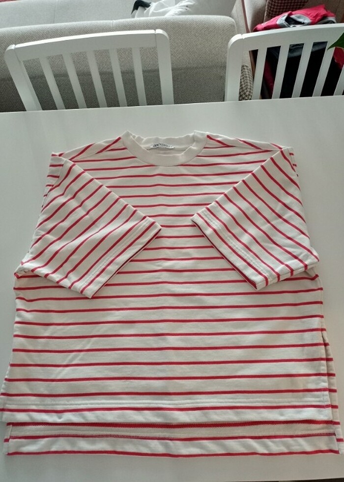 Zara M beden oversize tshirt - Görsel 3