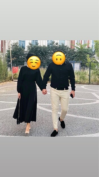 Siyah uzun elbise kemerli 36-38 beden arası