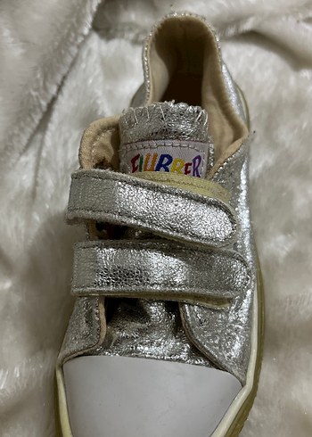 Kız Çocuk Gri Metalik Spor Ayakkabı - Görsel 5