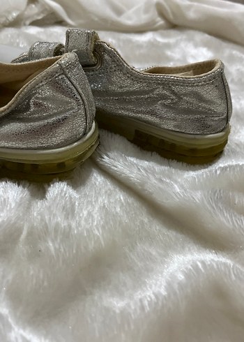 Kız Çocuk Gri Metalik Spor Ayakkabı - Görsel 4