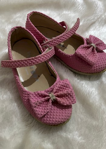 Kız Çocuk Pembe Fiyonklu Babet - Görsel 3