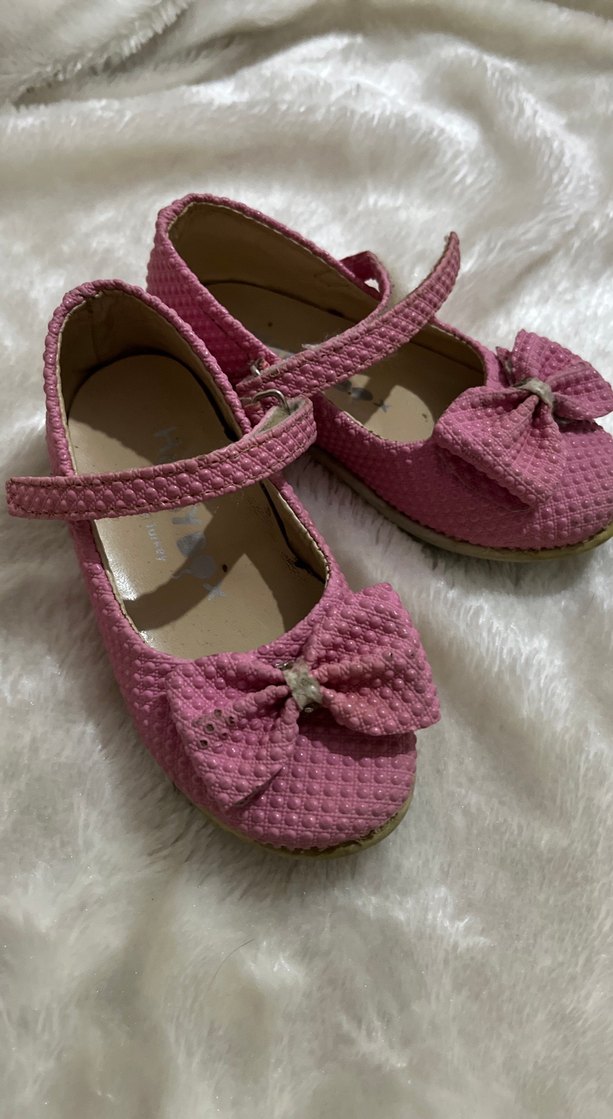 Kız Çocuk Pembe Fiyonklu Babet - Görsel 3