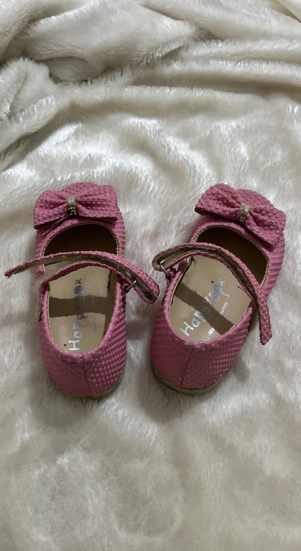 Kız Çocuk Pembe Fiyonklu Babet - Görsel 2