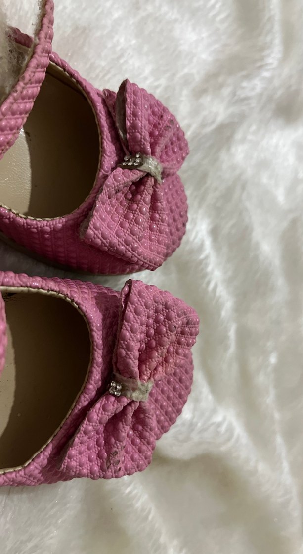 Kız Çocuk Pembe Fiyonklu Babet - Görsel 5