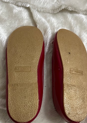 Kız Çocuk Kırmızı Tokalı Babet Ayakkabı - Görsel 4