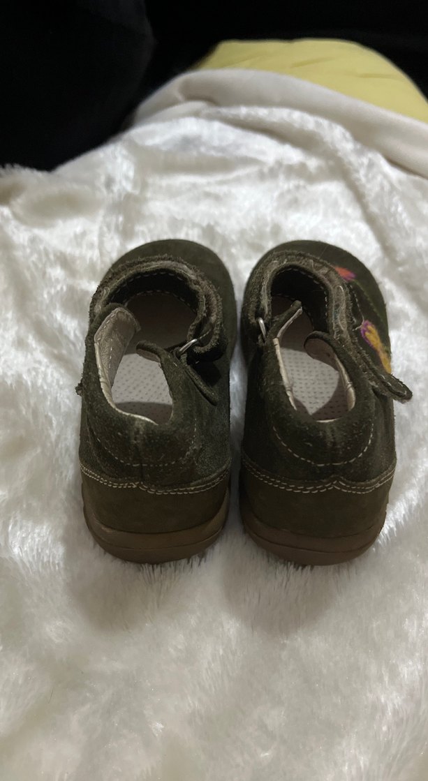 Kız Çocuk Hakiki Süet Nakışlı Ayakkabı - Görsel 2