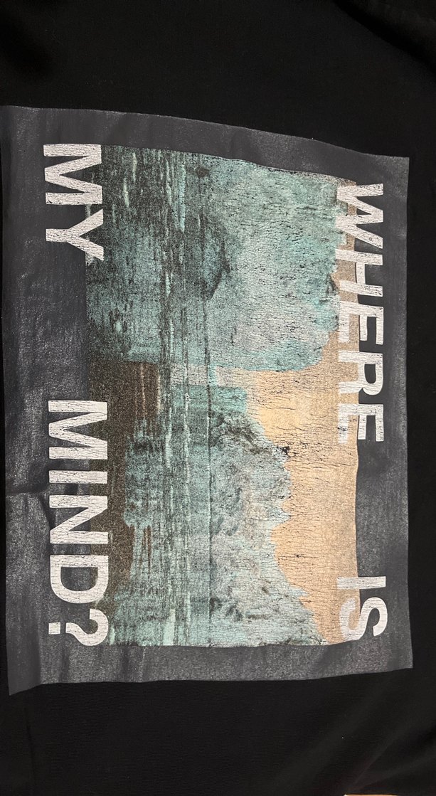 Siyah Baskılı Erkek Tişört - Görsel 3