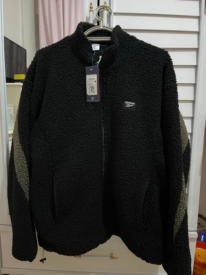 Reebok Siyah Erkek Uzun Kollu Polar Mont - Görsel 3