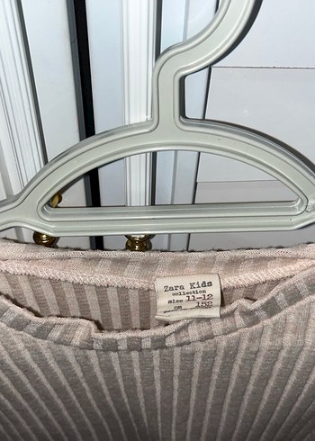 Pembe Fitilli Uzun Kollu Kız Çocuk Triko - Görsel 3