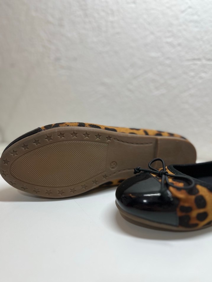 Kahverengi Leopar Desenli Babet - Görsel 4