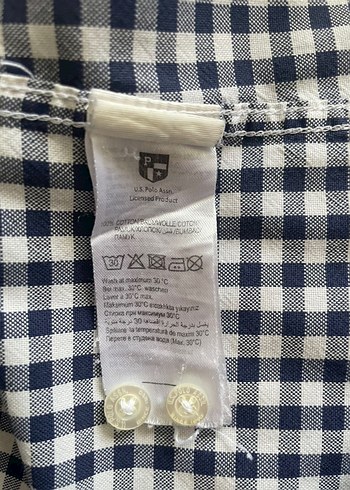 Erkek Beyaz Ekose Uzun Kollu Gömlek US Polo - Görsel 2