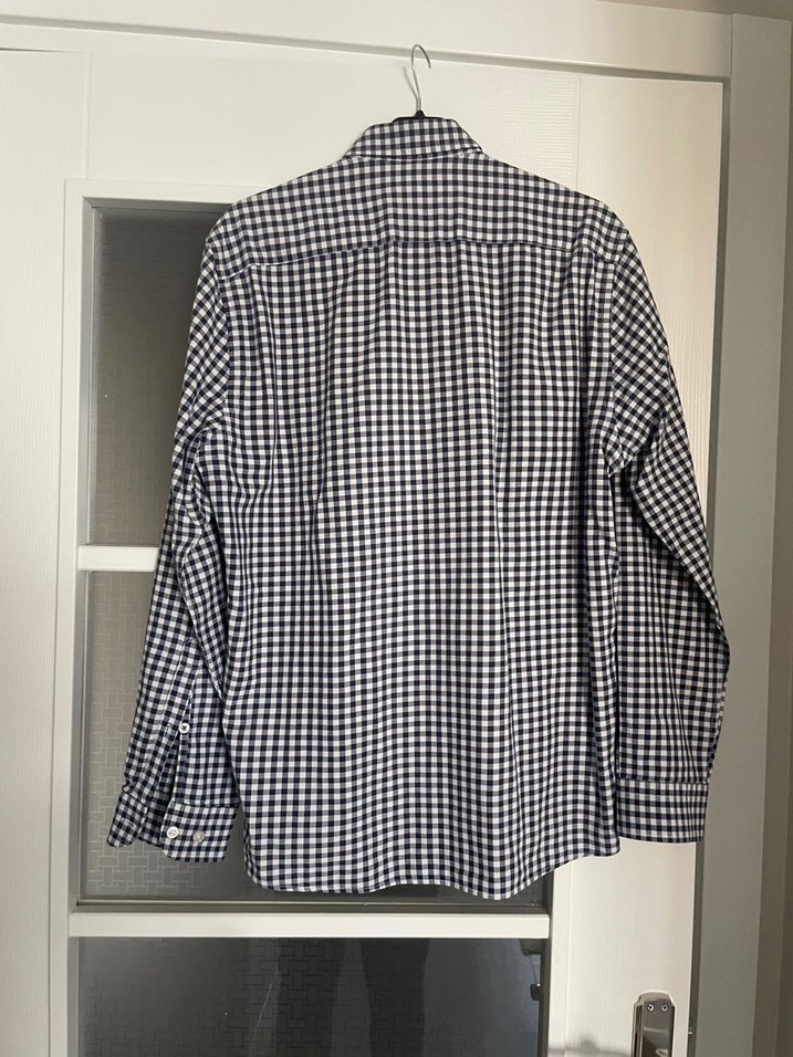 Erkek Beyaz Ekose Uzun Kollu Gömlek US Polo - Görsel 4