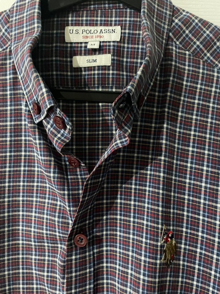 Bordo Kareli Uzun Kollu Erkek Gömlek - Görsel 3