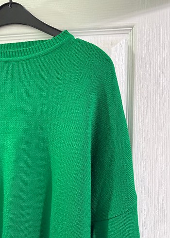 Yeşil Örgü Kadın Triko Kazak - Görsel 2