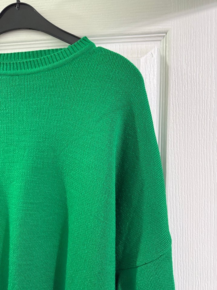 Yeşil Örgü Kadın Triko Kazak - Görsel 2