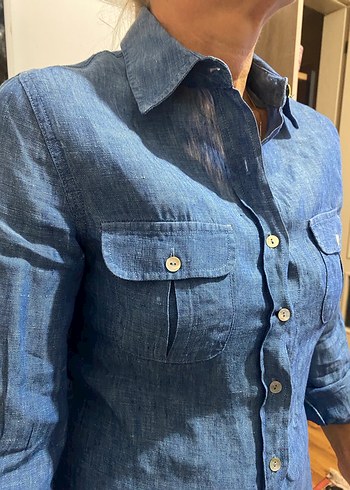 Koton keten gömlek - Görsel 3