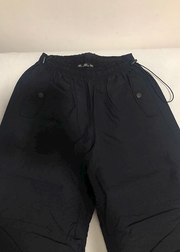 Diğer Siyah Paraşüt Pantolon