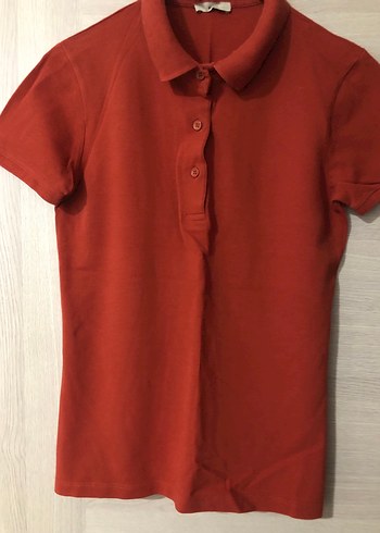 Turuncu Kısa Kollu Polo Tişört