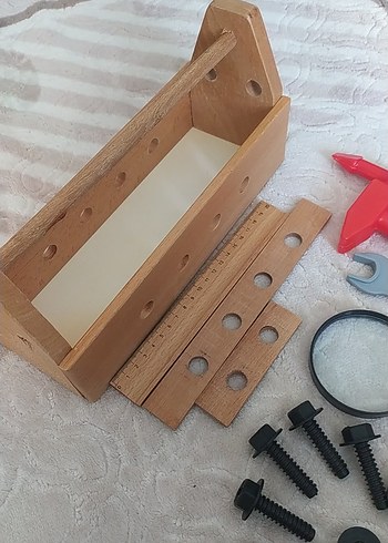 Ahşap Eğitim Seti ve Oyuncak Aletler - Görsel 5