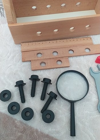 Ahşap Eğitim Seti ve Oyuncak Aletler - Görsel 7