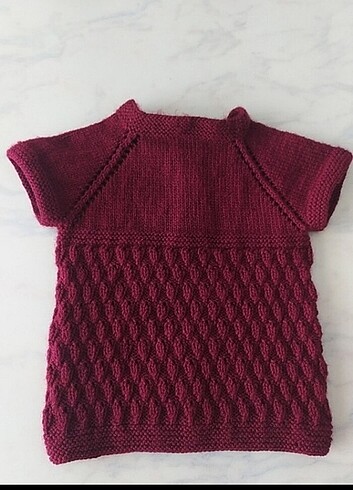 Örgü bebek yeleği - Görsel 5