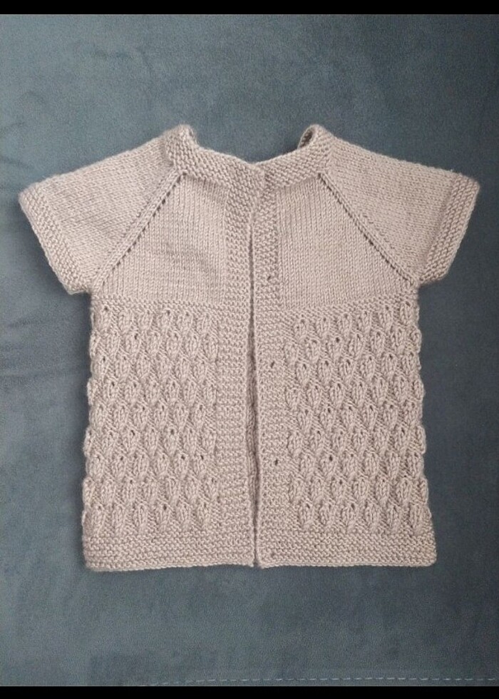 Örgü bebek yeleği - Görsel 2