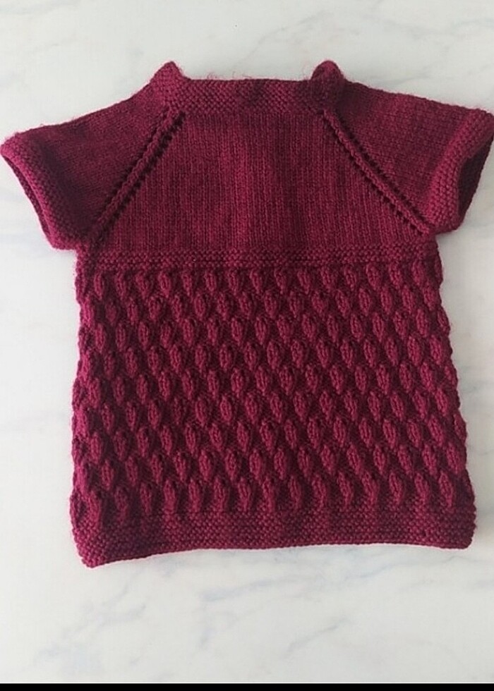 Örgü bebek yeleği - Görsel 4