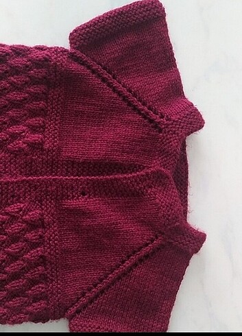 Örgü bebek yeleği - Görsel 10